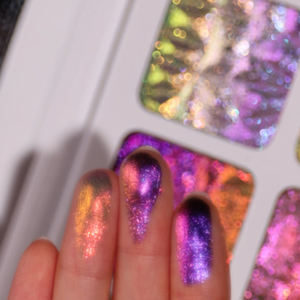 OEM ODM Color Shifting Satin Metallic Sparkle Rainbow Iridescent Multichrome Glitter Loose Eyeshadow Powder <strong>Pigment</strong> - Product Image 4