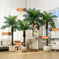 Grand arbre de cocotier artificiel personnalisé, écologique et durable, pour la photographie en studio, les mariages et la vente en gros