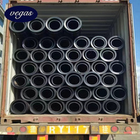 Pipa plastik HDPE 450mm 400mm, tabung HDPE 355mm 250mm 110mm PE100 pipa air HDPE dan harga pas PE untuk pipa HDPE pasokan air