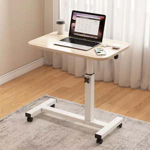 Table de travail et <span class=keywords><strong>d</strong></span>'étude mobile pour chevet, extensible, réglable en hauteur manuellement par manivelle, écologique, durable, pour lit, canapé et ordinateur portable - Product Image 1