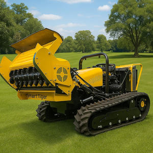 Robot broyeur forestier automatique sans fil alimenté par batterie, <span class=keywords><strong>tondeuse</strong></span> à gazon de jardin sans fil, <span class=keywords><strong>tondeuse</strong></span> à gazon agricole télécommandée - Product Image 2