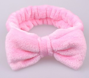 Bandeau solide en velours doux pour le visage pour le maquillage et le lavage du visage - Product Image 2