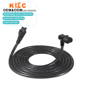 สายไฟแปลงหัวเสียบ IEC C13 เป็น C5 แบบ Cloverleaf / สายแปลงหัวเสียบแบบ Kettle เป็น Cloverleaf 90 องศา / สายต่อพ่วงสำหรับโปรเจคเตอร์และแล็ปท็อป - Product Image 2