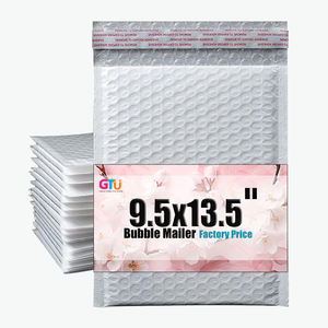 Enveloppes à bulles écologiques 9,5x13,5 pouces Auto-adhésives Imperméables Rembourrées Opaques Sacs d'expédition pour boutiques - Product Image 1