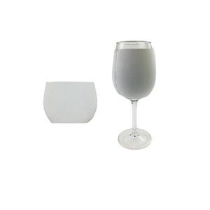 Sublimazione bianco di vino del neoprene kozzies bicchiere di vino sacchetto di natale di vetro di vino spazi vuoti di copertura - Product Image 1