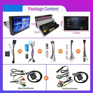 เครื่องเสียงรถยนต์หน้าจอ7นิ้ว1 Din,ระบบเครื่องเสียงรถยนต์แอนดรอยด์วิทยุมัลติมีเดีย MP5เครื่องเล่นดีวีดี Carplay Android Auto WiFi BT - Product Image 3