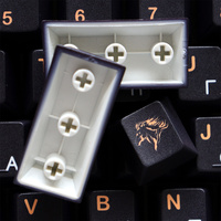 Personnalisé Ru Black Horse Keycaps Pbt 130 Touches Dye-Sub Cherry Profile Keycap pour 61/87/104/108 Mx Switch Clavier Mécanique