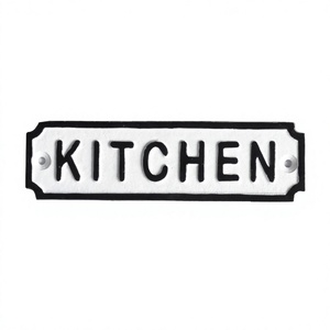 Wall Decor Kitchen Sign Anti Rust Custom Plate Home Interior Decorative Metal Kitchen Plaque Wall General Signs Handmade Latest - Product Image 1