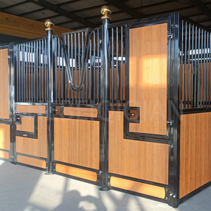 Pintu Kandang Kuda Baja Berlapis Bambu dengan Lapisan Galvanis Celup Panas dan Lapisan Bubuk, Ukuran 2 X 3 m 2.5 X 4 m, Tinggi 2.2m - Product Image 2