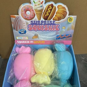 Nouveauté : Jouets Squishy Géants en Forme de Bonbons, Hamburgers, Nœuds Papillon et Dés – Jouets Anti-Stress et à Presser - Product Image 1