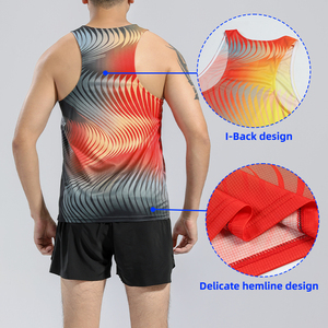 Áo ba lỗ thể thao nam nhẹ, nhanh khô, thoáng khí, in thăng hoa tùy chỉnh, thiết kế thường ngày, chạy marathon - Product Image 4