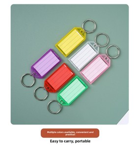 Thuận tiện hai mặt PVC Keychain <span class=keywords><strong>Flip</strong></span>-Top minh bạch <span class=keywords><strong>Key</strong></span> Tag cho nhận dạng hàng hóa hai mặt số - Product Image 6