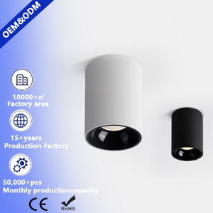 Lámpara LED de Techo Empotrada Cilíndrica Regulable de Aluminio para Hotel, 15W 10W, Luz de Techo para el Hogar - Product Image 1