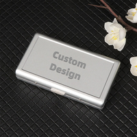 Boîte à cigarettes en métal moulé sous pression de luxe, personnalisable en gros, étui portable classique pour papier avec logo imprimé pour le rangement