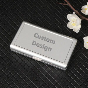 Op maat gemaakte luxe gegoten metalen sigarettenkistje, draagbaar klassiek papierhouder met bedrukt logo voor opslag - Product Image 4
