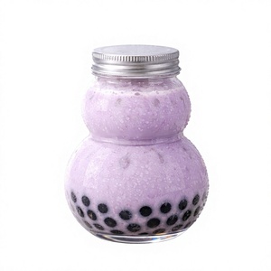 Customizable 500ml PET Gourd-Shaped <b>Plastic</b> Bottle Twist <b>Cap</b> Design for Juice and Milk Tea Made in Vietnam - Product Image 1