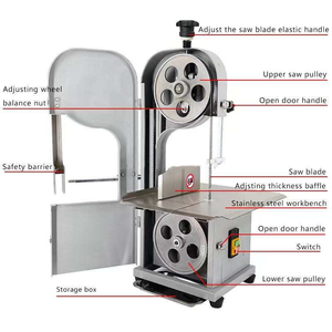 Máquina cortadora de carne de hueso de alta calidad comercial de rendimiento confiable Máquina cortadora de hueso de oveja Máquina cortadora de hueso y carne - Product Image 4
