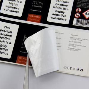 Autocollants personnalisés pour flacons cosmétiques, étiquettes de produits imperméables à double couche adhésive en PP - Product Image 6