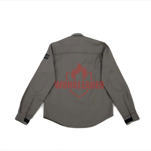 Camicia di sicurezza per abbigliamento <span class=keywords><strong>da</strong></span> lavoro di protezione chimica di alta qualità camicia ignifuga in cotone - Product Image 2