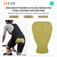 Coussin de selle de vélo rembourré haute densité personnalisé, design respirant, écologique, séchage rapide, matière Spandex/Nylon pour hommes