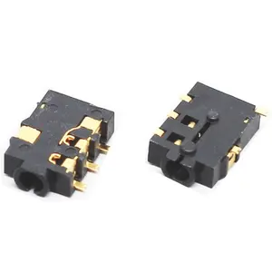 PJ-221 2 5mm Audio Femelle Connecteur 5 Broches SMT Téléphone Prise DC