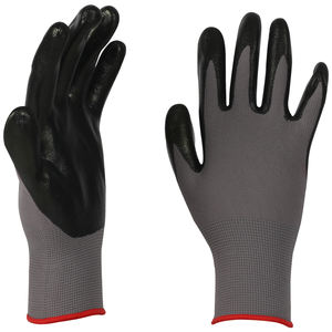 قفازات عمل محبوكة من النتريل عالية الجودة من النايلون المغمس مع قبضة قوية en38 لأعمال السلامة وحماية اليد من الفولاذ المقاوم للصدأ ومضادة للقطع - Product Image 3