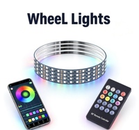 Kit d'éclairage de roue blanc pur 17 pouces en promotion – Accessoires auto, éclairage LED de roue haute qualité, 5 ou 10 rangées