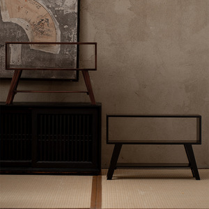 Chinese Style Solid Wood Desktop Display Cabinet For Teacups And Tea <b>Sets</b> <b>Square</b> Shape Dehua Origin - Product Image 4
