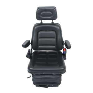 HongWang <b>Forklift</b> Seat with Customizable Headrest and Armrest Dampers PVC Cover 27.5kg 1 Year Warranty Certified - Product Image 1