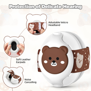 ที่ครอบหูเด็ก ที่ปิดหูกันเสียง 25dB ป้องกันเสียงรบกวน ลดเสียงรบกวน ป้องกันการได้ยินสำหรับเด็กทารก - Product Image 2