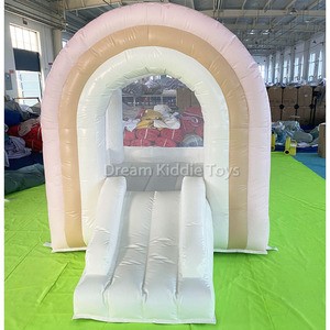 Brincolín Inflable Comercial <span class=keywords><strong>de</strong></span> PVC Rosa con Arcoíris <span class=keywords><strong>Casa</strong></span> <span class=keywords><strong>de</strong></span> Rebote y Castillo Brincable para Juegos al Aire Libre <span class=keywords><strong>de</strong></span> Niños - Product Image 4
