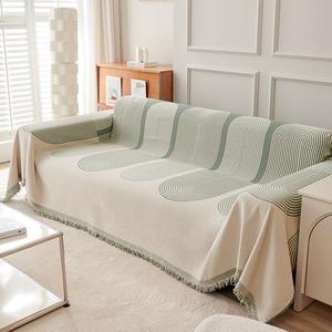 Kit de combinaison chenille géométrique anti-dérapant Ins hiver personnalisable housse de serviette de <span class=keywords><strong>canapé</strong></span> multifonctionnelle universelle - Product Image 5