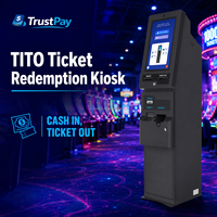 Kiosque de Rédemption de Billets TITO en Libre-Service avec Distributeur de Billets, Écran Tactile, Jeu d'Arcade de Compétence, Version Anglaise, Garantie 1 An, en Acier