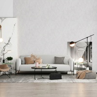 Revêtement mural non tissé haut de gamme à motifs floraux, imperméable, anti-moisissure, tissu d'ameublement 100% fibre ES, très léger, pour chambre à coucher