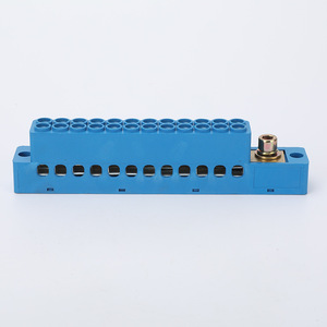 FJ6 Terminal Block 12 Way Screw Connection Single Stage Shandong Standard Blue Distribution Box - Product Image 1
