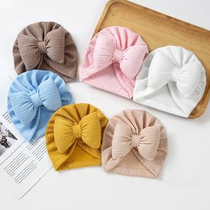 Gorros de turbante con lazos para niña, diademas, envoltura para la cabeza, ropa para la cabeza, gorros para bebés, regalo con lazo para recién nacido, flor - Product Image 5