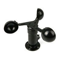 Anémomètre RS485 4-20MA Capteur de vitesse du vent en métal à trois tasses pour stations de surveillance météorologique