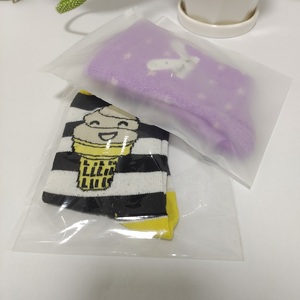 Recyclable Plastic Underwear Shoes Zipper Package Bag Waterproof Resealable Frosted Transparent PVC Ziplock Bag with Own Logo