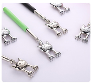 Rascador Telescópico Retráctil de 5 Velocidades Personalizado, Negro, con Pinza para Mascotas, Portátil y Extensible - Product Image 3
