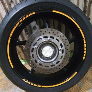 Bandes de stylisation de voiture, autocollants et décalcomanies réfléchissants pour roues de moto et motocross, ruban réfléchissant pour jantes de 17/18 pouces - Product Image 2