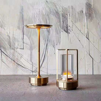 Lampe de table LED multicolore à intensité variable avec commande tactile, moderne, luxueuse, portable, rechargeable par DC, lumière décorative pour restaurant
