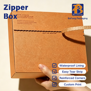 High-End Custom Logo Self-Sealing Corrugated Mailer Carton <strong>Recycled</strong> Packaging <strong>Boxes</strong> for Skin Care Cosmetics Embossed Shipping - Product Image 2