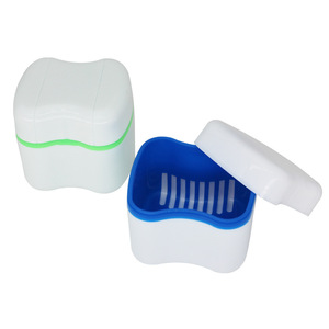 Denture <b>retainer</b> storage box, orthodontic <b>retainer</b> <b>case</b>, European-style denture <b>case</b>, portable orthodontic appliance <b>case</b> - Product Image 4