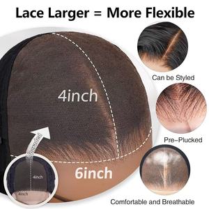 Peluca Bob de cabello humano de 12 pulgadas, pelucas sin pegamento, cabello humano prearrancado precortado 5*5 HD, pelucas frontales de encaje para mujeres, densidad 150% corta - Product Image 2