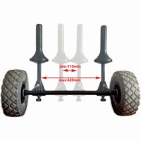 Chariot de kayak en ligne haut de gamme Yak Outdoors avec matériau PVC, longueur <2m et garantie d'un an
