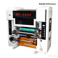 Machine à plastifier sans solvant SM850 à contrôle de tension de précision, plastifieuse rouleau à rouleau