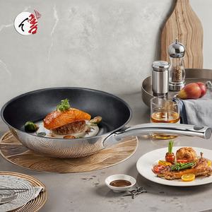 Sartén de acero inoxidable personalizada, utensilios de cocina de inducción, sartén antiadherente - Product Image 6