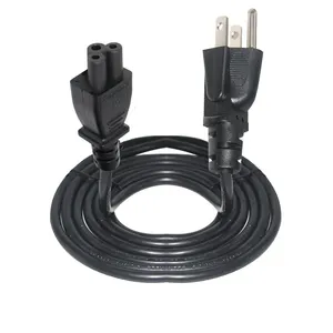 18AWG USA Wechselstrom kabel/Kabel Netz stecker 3-poliger CSA Nema 5-15P Pin-Netz kabel zum IECC5-Verlängerungskabel