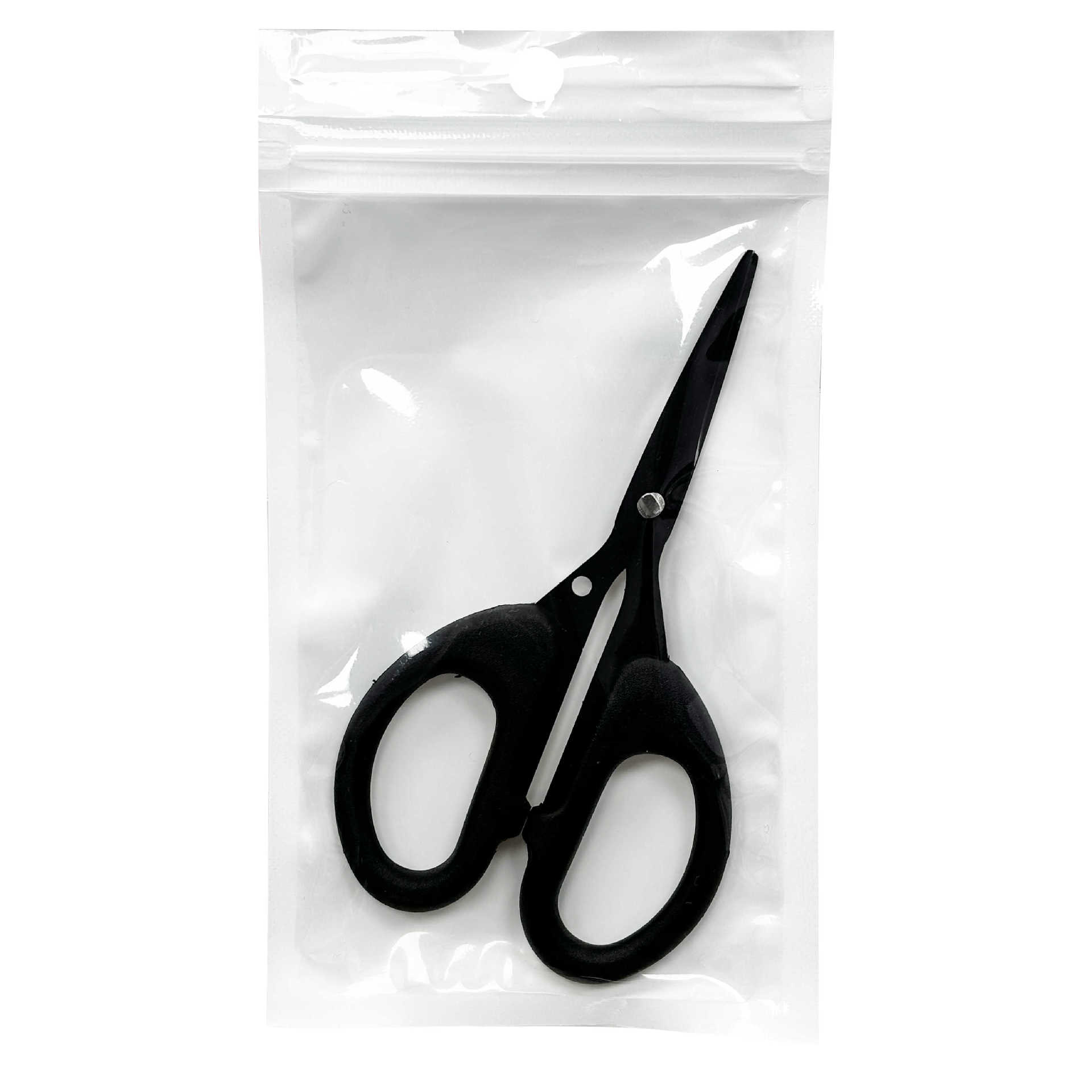 Ciseaux de pêche dentelés PH226, noirs, sac suspendu