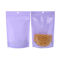 Sachet Doypack Transparent Personnalisé avec Fermeture Zip, Film Lumineux Coloré Nacré pour Emballage Alimentaire et Bijoux